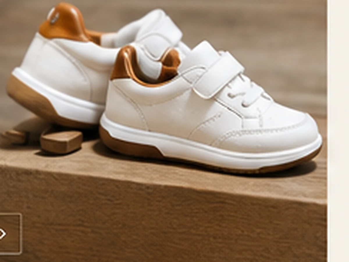 Italian children’s leather sneakers suitable for premium retail
