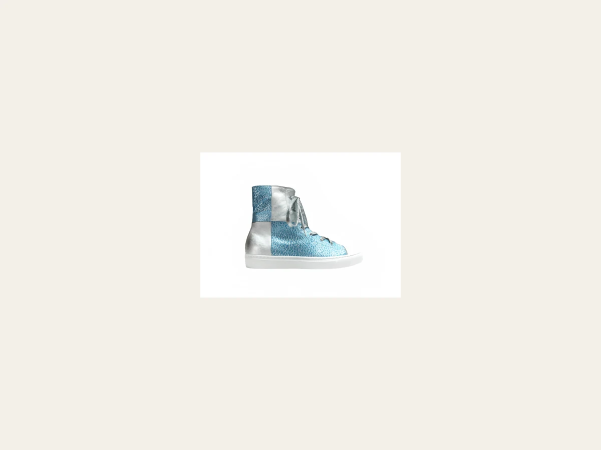 Italian women’s high-top fashion sneaker